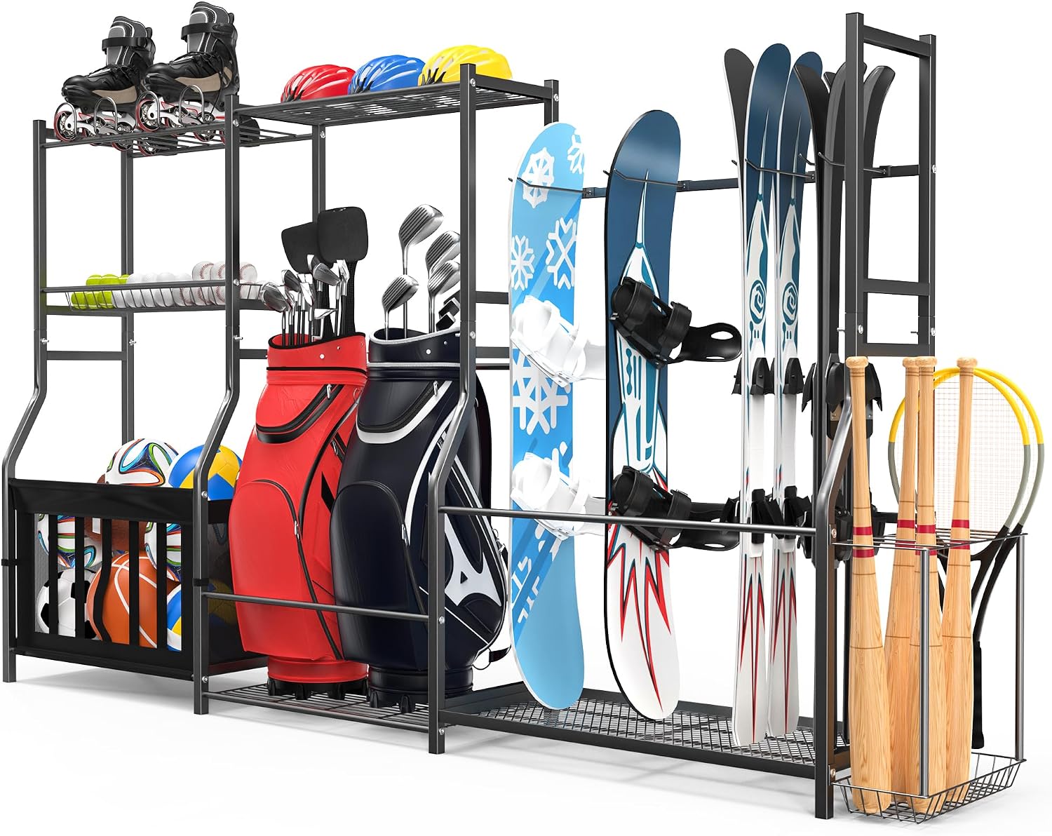 Golf Equipment Garage Storage - Organizer na sprzęt sportowy, stojak na